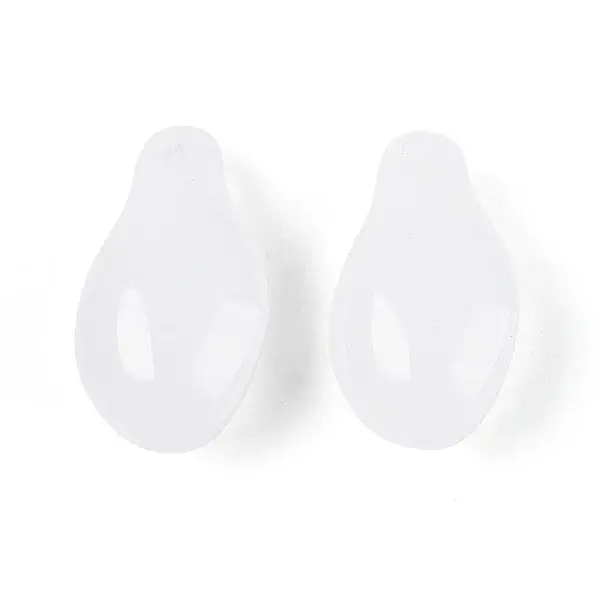 Transparent Glass Teardrop Charms