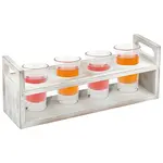 4-Hole Pinewood Wine Glass Organizer Holder