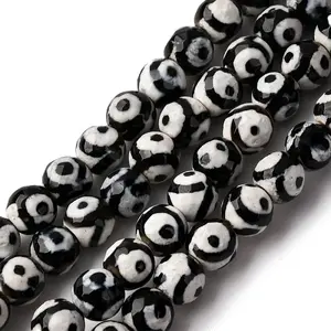Tibetan Style 3-Eye dZi Beads