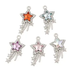 Rack Plating Alloy Acrylic Pendants