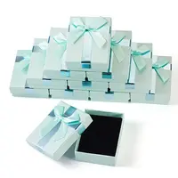 Rectangle Paper Jewelry Gift Boxes with Bowknot