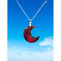Gothic Crescent Moon Pendant Alloy Chain Necklaces