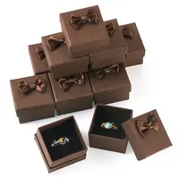 Square Cardboard Paper Ring Gift Storage Boxes