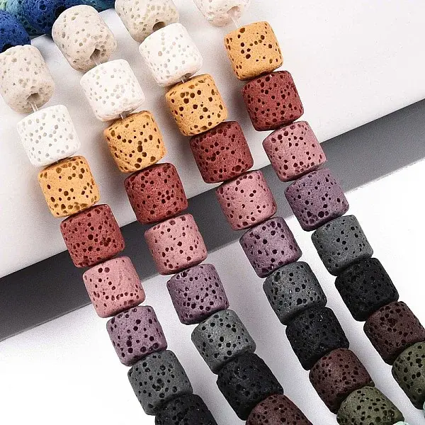 Natural Lava Rock Beads Strands