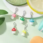 Plastic Mushroom Pendant Decoration