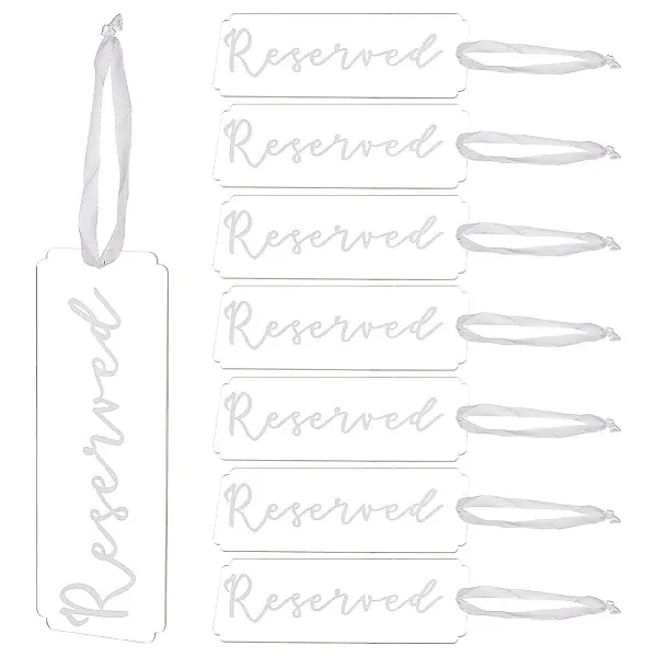 Acrylic Seat Reservation Sign Hanging Ornaments