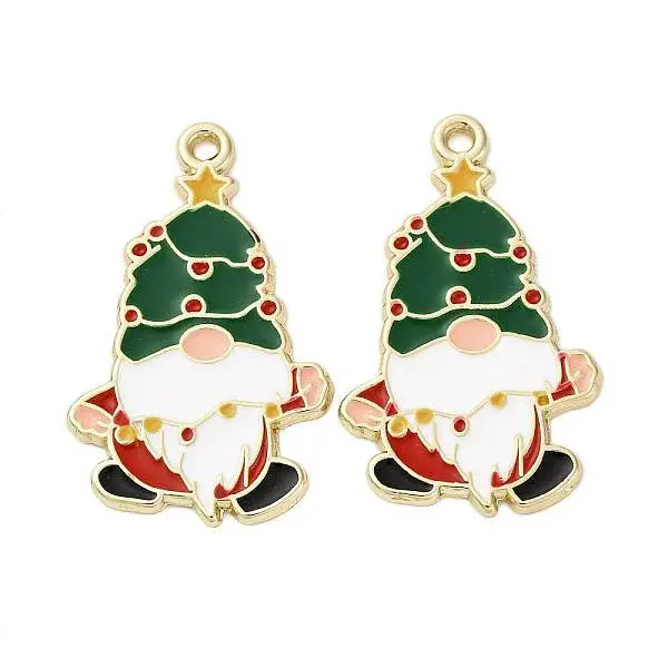 Christmas Alloy Enamel Pendants