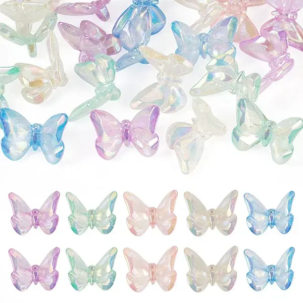 20Pcs Transparent Acrylic Beads