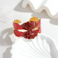 Shell Shape 304 Stainless Steel Cuff Bangles