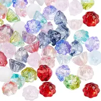 100Pcs Transparent Glass Beads