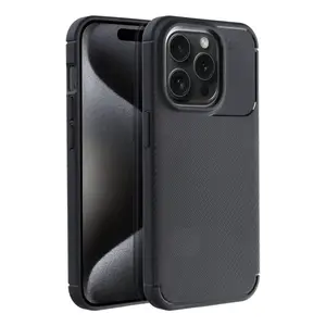 Zadní kryt Case CARBON PREMIUM pro Apple iPhone 15 Pro, černá