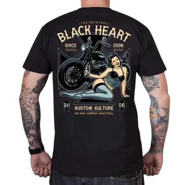 Triko BLACK HEART Ava černá 3XL