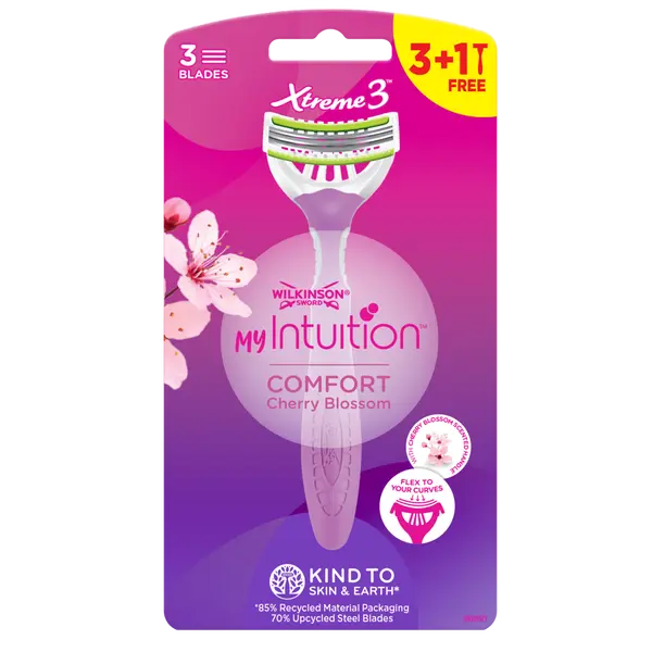 Wilkinson MY Intuition Comfort Cherry Blossom jednorázový holicí strojek 3+1 ks