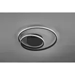 Reality Stropné LED svietidlo Zibal čierne matné