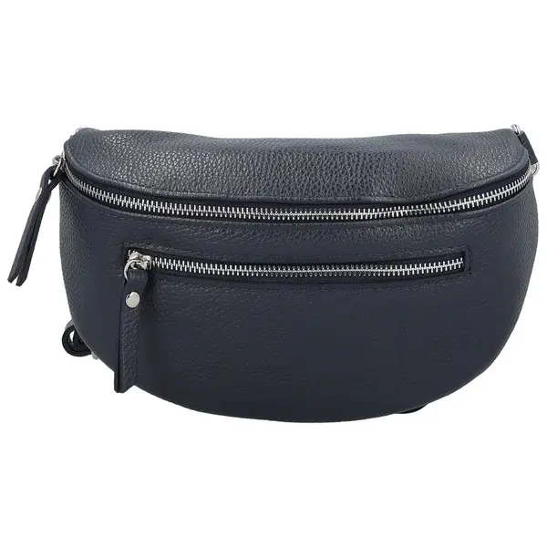 Dámska kožená ľadvinka tmavo modrá - Delami Vera Pelle Lila