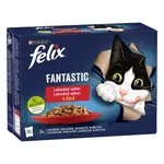Felix Fantastic Kapsičky pre mačky hovädzie, králik, jahňacie, kuracie 12x85g