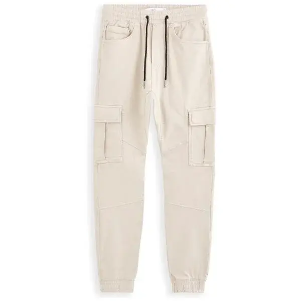 CELIO COKIT4 Pánské volnočasové kalhoty, béžová, velikost