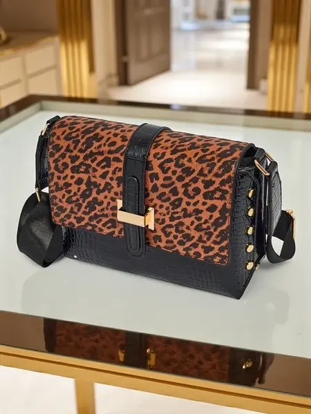 Resti Patent Small Women's Faux Leather Handbag Panthere Mist