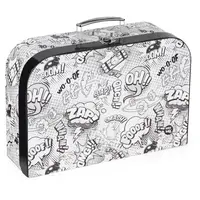 Oxybag 34 CM KOMIKS Detský kufrík, biela, veľkosť