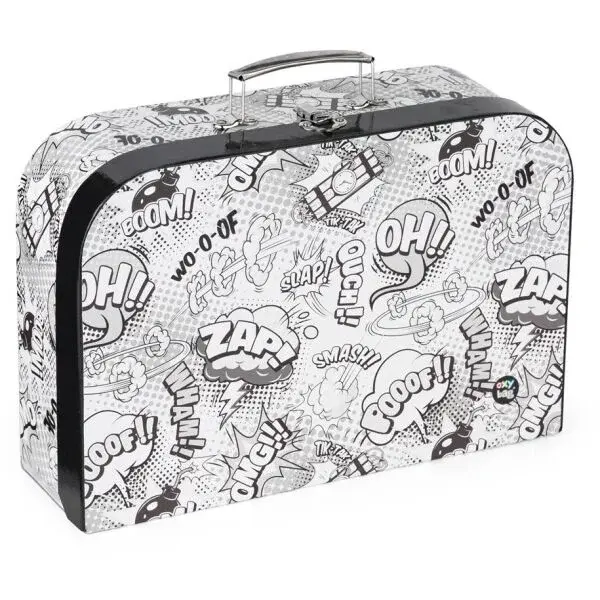 Oxybag 34 CM KOMIKS Detský kufrík, biela, veľkosť