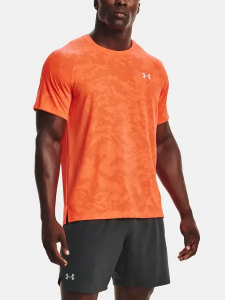 Under Armour Tričko Streaker 2.0 Camo SS-ORG - Pánské