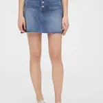 GAP Sukně high rise distressed denim skirt - Dámské
