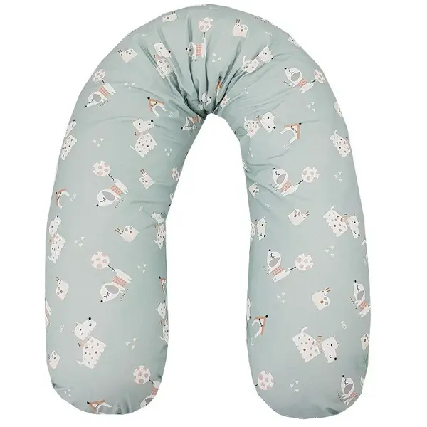 Eko Polštář ke kojení Dogs Mint 180 cm