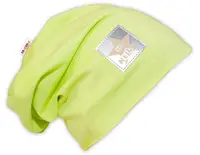 Baby Nellys Bavlněná čepička ® - limetka