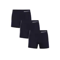 Nedeto 3PACK pánské boxerky bezešvé bambusové modré (3NDTB002S) M