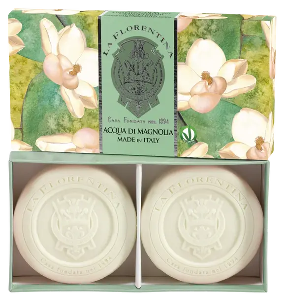 LA FLORENTINA Kazeta mýdel Acqua di Magnolia 2 x 115 g