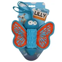 Ebi COOCKOO LILLY gumová hračka pro psy 27x20x7,5cm oranžový motýl