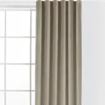 Sametový závěs FILUMI tmavě béžový 140 x 250 cm