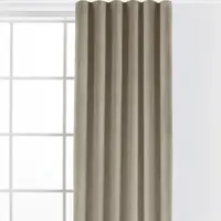 Sametový závěs FILUMI tmavě béžový 140 x 250 cm