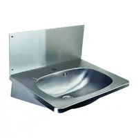 Umývadlo Sanela 44x19 cm nerez mat otvor pre batériu uprostred SLUN02