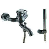 Vaňová batéria WF Industrial so sprchovacím setom 150 mm olejom pogumovaný bronz SIKOBWFS223