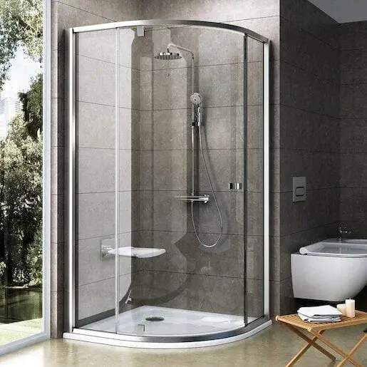 Ravak Pivot sprchový kút štvrťkruh 80x80 cm 37644u00z1 PSKK380TS