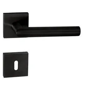 Kľučka Naturel Favorit čierna matná, hranatá rozeta BB kľúč FAVORITHRBS