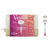 GILLETTE VENUS Comfortglide Festival dámska darčeková taška: holiaci strojček + 2 hlavice + toaletná taška