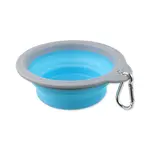 Dog Fantasy Cestovní miska skládací modrá 15×5 cm