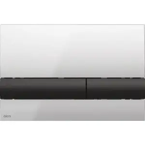 Ovládacie tlačidlo Alca plast chróm mat M1712-8