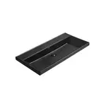 Nábytkové umývadlo SAT B-Way 81x46,5 cm čierne, otvor pre batériu uprostred SATBW8046BKM