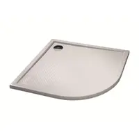 Huppe Purano sprchová vanička štvrťkruhová hüppe 100x80 cm liaty mramor 202149.055