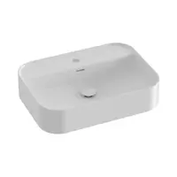 Ravak Ceramic Slim umývadlo na dosku 55x40 cm otvor pre batériu uprostred XJX01155005