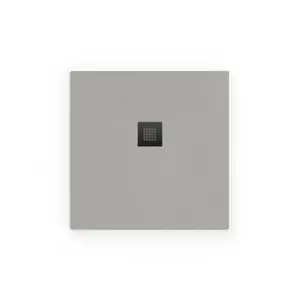 Sprchová vanička štvorcová SAT Alek 90x90 cm liaty mramor šedá SATALEK90QS