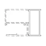 Rozširujúci profil pre sprchové dvere SAT Walk-In Xmotion chrom SATWIXMPROFILROZD