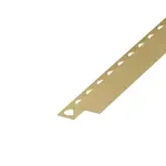 Spádový profil Eviso gold kartáčovaný, nerez PVD, dĺžka 150 cm, výška hrany 40 mm, LCGO0202