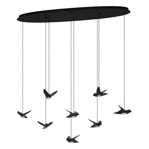 LED závesné osvetlenie Eglo PARATEBUENO čierna 390055