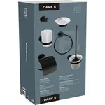 Bemeta SET sada kúpeľňových doplnkov čierna 204600