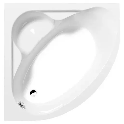 Polysan Nila rohová vaňa 120x120 cm, biela 10111 NL1200