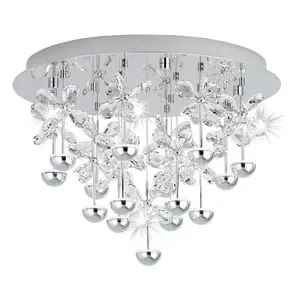 LED stropné osvetlenie Eglo PIANOPOLI chróm 39245
